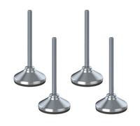 Inox Livellamento Piede M12x150 80mm Base & Antivibrazione Pad 4000kg-Set Di 4