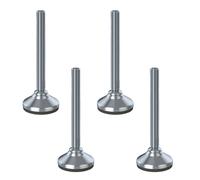 Inox Livellamento Piede M16x150 65mm Base & Antivibrazione Pad 3600kg -set Di 4