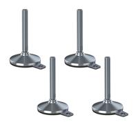Inox Livellamento Piede M20x150 105mm Base & Antivibrazione Pad 8800kg-Set Di