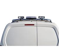 Inox Posteriore Barra Tettuccio + Lampeggiante Faro + LED Per Renault kangoo