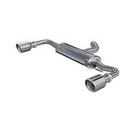InoXcar WGO.40.XR10 100% ciaio inox doppio scarico Golf VI 2.0 TSI GTI 210PS 2009 - 1 X 100 mm X-Re, Inox