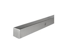 INOXLM Corrimano in acciaio inox AISI 304 con finitura"satinata" 40x40 mm| Corrimano in acciaio inox made in Italy | Corrimano fai da te | Corrimano ideale per uso interno ed esterno (2000 mm)