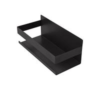 INOXLM lavorazioni inox Mensola Doccia, Autoadesivo Mensole Bagno Angolare Organizzatore, Mensola Cucina, Mensola per Cucina, Porta Spezie (Black)