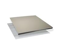 INOXLM Tagliere Spianatoia per impastare Piano da Lavoro in Acciaio Inox Varie Misure per Cucina per Bar per Ristorante per impastare (Personalizza)