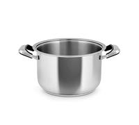INOXPRAN 623, Pentola INOXCLASSIC in Acciaio Inossidabile con 2 Manici in Bachelite, Dimensioni 26x16,5 cm, Lavabile in Lavastoviglie, Utilizzabile su Tutti i Piani di Cottura compreso l'Induzione