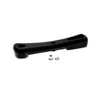 Inoxpran - Manico Lungo di Ricambio in Plastica, Adatto per Pentole a Pressione Tradizionali, Casseruole, Dimensioni 15x2.5x2 cm, Impugnatura Ergonomica, di Colore Nero