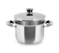 Inoxpran Pentola Classic in Acciaio Inox, 2 Manici, 24x16cm, Con Coperchio