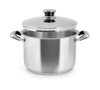 Inoxpran Pentola Classic in Acciaio Inox, 2 Manici, 30x20cm, Con Coperchio