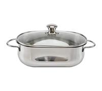 inoxriv Casseruola Supechef Arrosto, Acciaio Inossidabile, 32 x 19
