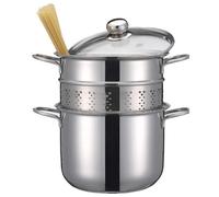 INOXRIV PASTAIOLA CUOCIPASTA CM.22 CON COPERCHIO E COLAPASTA