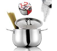 inoxriv PENTOLA ACCIAIO INOX D 20 ANCHE PER INDUZIONE CUOCI E SCOLA LOVE E STORY 4 LT 1 PZ