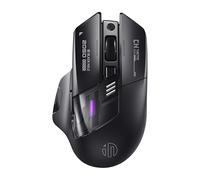 INPHIC A9 Explorer Mouse Bluetooth, Mouse Bluetooth a doppia modalità 5.0/2.4G ricaricabile, 2400 DPI, luce RGB pulsante, indicatore batteria visibile, mouse senza fili per Laptop/PC/Computer