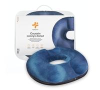 Inphysio® Cuscino a Forma di Ciambella, Cuscino Seduta Ergonomica, Cuscino Coccige, Cuscino Sedile Ortopedico, Cuscino per le Natiche, Cuscino Emorroidale, Cuscino per Auto, Sedia, 45 x 37 x 9 cm