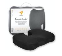 Inphysio® Cuscino Coccige Ergonomico a Forma di U, Cuscino Memory Foam, Cuscino per Sedile, Cuscino per le Natiche, Ipoallergenico, Tessuto in maglia 3D igienica, Antiscivolo, 45,8 x 37,5 x 6,4 cm
