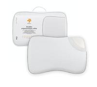 Inphysio® Cuscino Ergonomico Relax, Cuscino Memory Foam, Cuscino Ortopedico, Cuscino per Cervicali Dolenti, Copertura in Bambù Antiacaro, Ipoallergenico, Tessuto 3D Deluxe, 60x40x13 cm