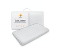 Inphysio Cuscino extra piatto L - Cuscino memory foam ipoallergenico - cuscino ergonomico - sonno riparatore - dormire sulla pancia, sulla schiena, antidolore, 58 x 38 x 7 cm