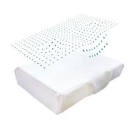 Inphysio Federa Seta Naturale per Cuscino Ergo Antirughe - Ipoallergenico - Morbida e Traspirante - Idratante Pelle e Capelli - Certificato Oeko-TEX -65x41x 8,5/11cm - Avorio
