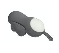 Inphysio® InfinityComfort Pillow - Cuscino da viaggio in memory foam - Design double-face - Cuscino da viaggio con maschera per dormire - Cuscino da viaggio a forma di infinito - 33 x 13 cm