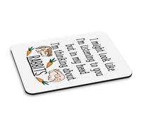 Input Might Effetto Come ' M Ascolto A Ti Conigli PC Computer Mouse Pad Lady