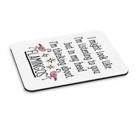 Input Might Effetto Come ' M Ascolto A Ti Flamingos PC Computer Mouse Pad Rosa