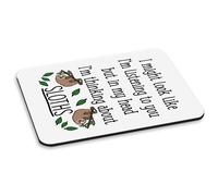 Input Might Effetto Come ' M Ascolto A Ti Sloths PC Computer Mouse Pad Lady