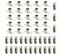 InputMakers - 25 portalampada e10 + 25 lampadine e10 da 3,8 V 0,3 A. Circuiti Elettrici, Kit Circuito Elettrico Scuola Media, Kit Elettrico Scolastico, Circuito Elettrico, Kit Elettronica Bambini.