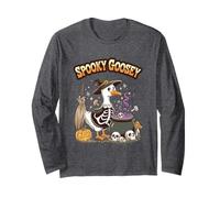 Inquietante Goosey Strega Scheletro Calderone Magia Maglia a Manica
