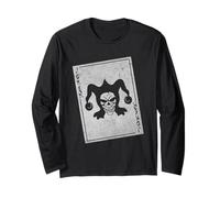 Inquietante Joker Carta da Gioco Maglia a Manica