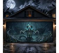 Inquietante scheletro marino mostro nautico tema garage porta copertine 490 | Ghost Ships, Banner per porta del garage, onde dell'oceano, fantasia oscura, orrore nautico, decorazione esterna spettrale