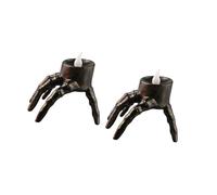 Inquietante teschio mano LED luce interna esterna decorazione di Halloween pratica PVC sicuro per bambini e animali domestici inquietante decorazione domestica per la stanza dei bambini