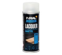 INRAL Vernice Acrilica Spray Trasparente Opaca per Legno Metallo Vetro