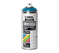 INRAL Vernice spray - blu chiaro lucido RAL5012 vernice spray universale 400 ml. bomboletta spray per metallo, plastica, legno e pietra, alta copertura, resistente alla pioggia e ai raggi UV, per