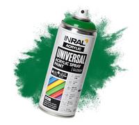 INRAL Vernice spray - verde menta lucida RAL6029 vernice spray universale 400 ml. Bomboletta spray per metallo, plastica, legno e pietra, alta copertura, resistente alla pioggia e ai raggi UV, per