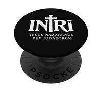 INRI Gesù Cristo Croce Latina Re degli Ebrei Design PopSockets PopGrip Adesivo