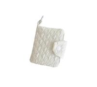 Ins Simple Zero Wallet Girls Candy Color Card Bag Student Backpack Pendant Buckle Small Coin Purse Cute(White)