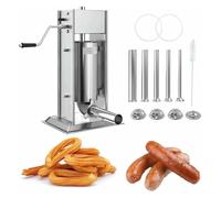 Insaccatrice, Insaccatrice Manuale, Macchina commerciale in acciaio inossidabile, adatta for ristoranti, panetterie, case e altri luoghi(7L)