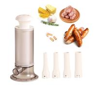 Insaccatrice Manuale Per Salsicce - Macchina Per Carne Azionata Manualmente, Pressa Per Salsicce Da Cucina Dotata Di Tubi Per Un Ripieno Versatile | Salumi Da Cucina Strumento Per L