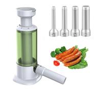 Insaccatrice Manuale per Salsicce, Macchina per Salsicce con 4 Tubi di Ripieno di Diverse Dimensioni, Design Verticale per Un Facile Riempimento, Ideale per Preparare Salsicce in
