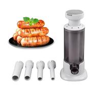 Insaccatrice per salsicce con 4 tubi di ripieno, 14 mm 18 mm 22 mm 26 mm (Marrone)