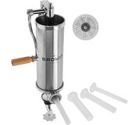 Insaccatrice per Salsicce e Salami 2,5kg + Imbuti di 4 Misure - Verticale - INOX
