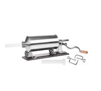 Insaccatrice per Salsicce e Salami 4 kg + Imbuti di 4 Misure - orizzontale, INOX
