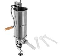 Insaccatrice per Salsicce e Salami 4 kg + Imbuti di 4 Misure - Verticale - INOX