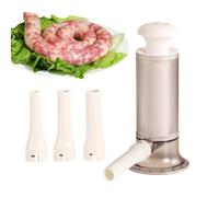 Insaccatrice per salsicce - Macchina per carne verticale manuale, 4 tubi di riempimento a imbuto | Strumento per creare salsicce da cucina fatto a mano | Accessorio di alta qualità facile da pulire pe