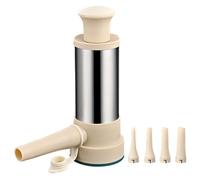 Insaccatrice per Salsicce, Macchina per Salsiccia Manuale Staccabile con 4 Ugelli di Riempimento di Diverse Dimensioni per Uso Domestico in Cucina