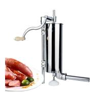 Insaccatrice per Salsiccia 4 Pz 165mm/6.5 Pollici Manuale Riempimento Di Salsiccia Carne Ripieno In Acciaio Inox Macchina Rifornimento Tubo Siringa Fatta Casa Maker(3.8cm)