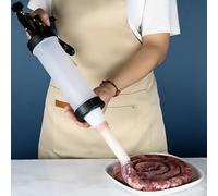 Insaccatrice per Salsiccia Macchina For Ripieno Di Salsiccia Manuale Fatta In Casa Siringa Gadget Strumenti Manuali Iniettori Carne(500g)