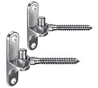 Insaga 2 cerniere per cancello da parete | 304 cerniere per cancello in acciaio inossidabile per cancello della fattoria, cerniera per stampaggio monopezzo foro diametro 5/8 '' per cancello a catena