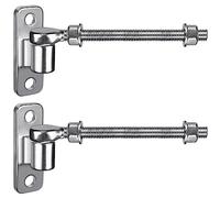 Insaga Cerniera per cancello a J Bolt da 25,4 cm e cerniera per montaggio a parete, cerniere per cancello in acciaio inossidabile 304, resistente, un pezzo con non saldate per fattoria, recinzione