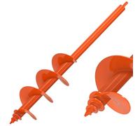 Insaga Punta da trapano a coclea per piantare 10 x 61 cm, vite filettata da giardino, trapano a spirale per terra, terra, terra, terra, terra, trivelle per bulbi, tulipani, alberi, pali di recinzione