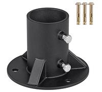 Insaga Supporto per Pali Arrotondato 65mm, Staffe per Pali di Recinzione per Impieghi Gravosi, Supporto per Palo Rotondo per Pali di Recinzione a Maglie Strette/Ponti/Ringhiere/Cassette Postali, 1pcs